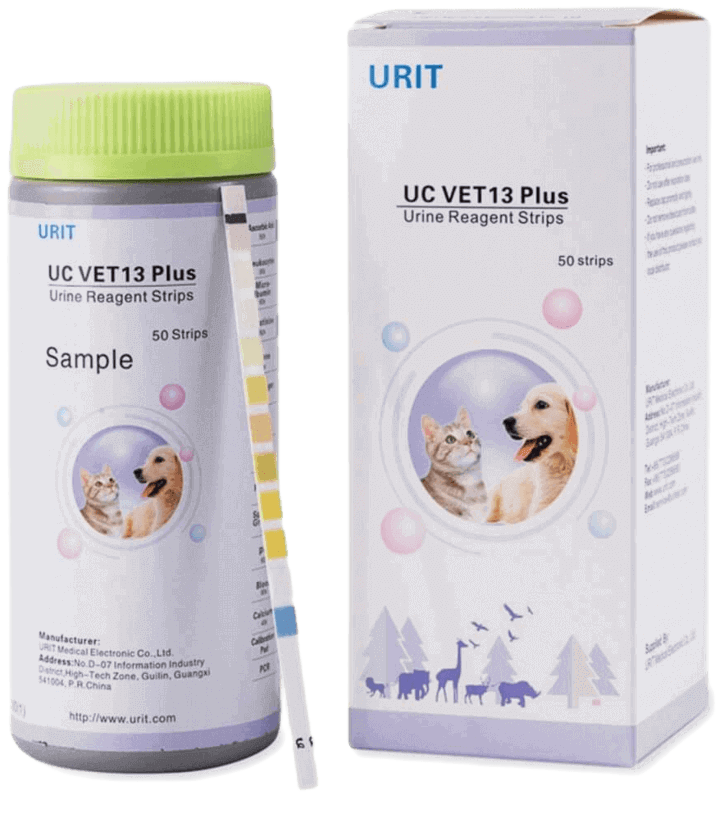 immagine descrittiva urit 50 vet strisce, analizzatore urine, strisce urine