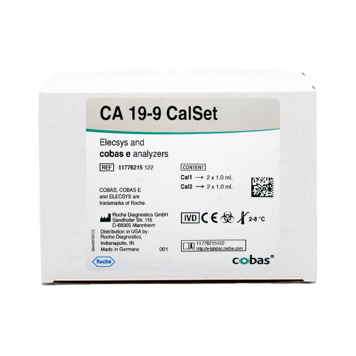 ca-19.9 calset, Elecsys, cobas E411, cobas E601, cobas E602, cobas E801