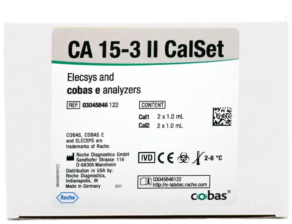 ca-15.3 calset calset, Elecsys, cobas E411, cobas E601, cobas E602, cobas E801